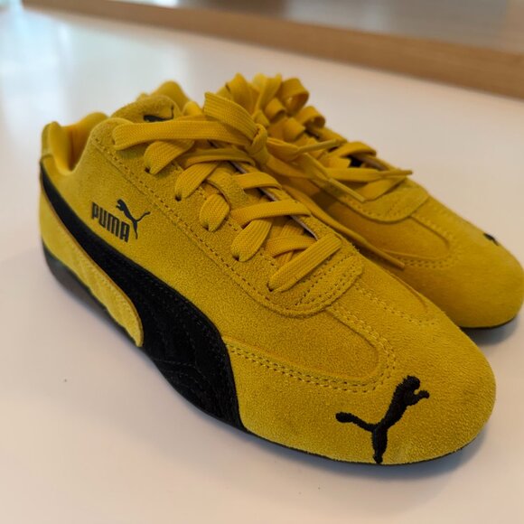 Puma Women's Speedcat OG Pelé Yellow-PUMA Black - 8 WOMENS YELLOW - Picture 4 of 4